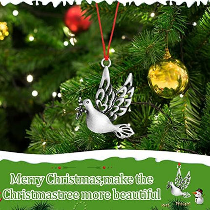 Pewter Christmas Ornament Set 2025 – Zhengmy 8pc Gnomes & Santa Decorations