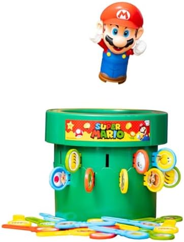 TOMY Pop Up Super Mario Board Game – Family Fun for Kids 4+, 2-4 Players