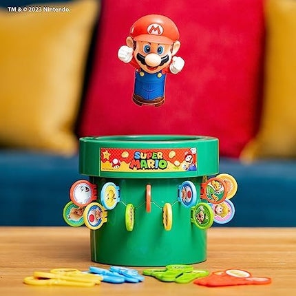 TOMY Pop Up Super Mario Board Game – Family Fun for Kids 4+, 2-4 Players