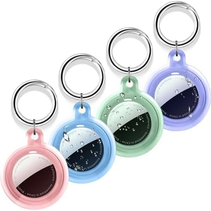 4-Pack AirTag Protective Case with Keychain – Waterproof, Shockproof & Durable Design