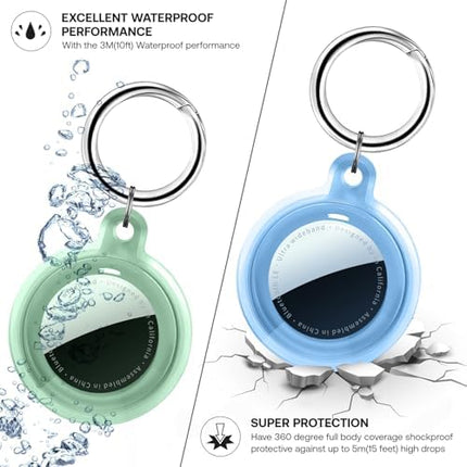 4-Pack AirTag Protective Case with Keychain – Waterproof, Shockproof & Durable Design