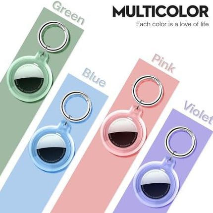 4-Pack AirTag Protective Case with Keychain – Waterproof, Shockproof & Durable Design