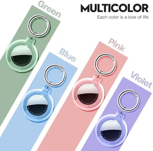 4-Pack AirTag Protective Case with Keychain – Waterproof, Shockproof & Durable Design