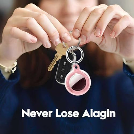 4-Pack AirTag Protective Case with Keychain – Waterproof, Shockproof & Durable Design