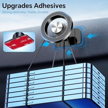 Kaistyle Magnetic Car Phone Holder, Strong MagSafe Dash Mount for iPhone 17–14