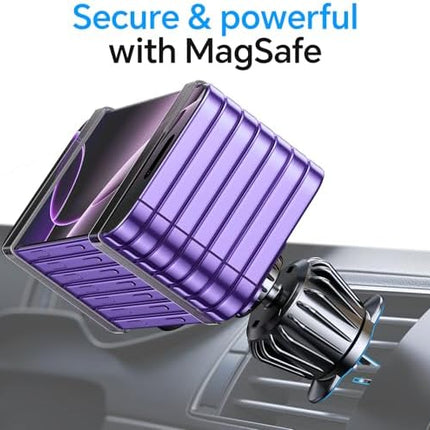 Kaistyle Magnetic Car Phone Holder, Strong MagSafe Dash Mount for iPhone 17–14