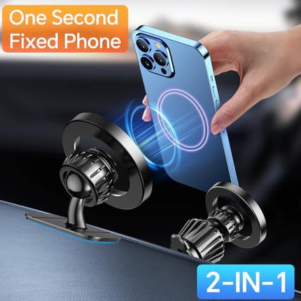 Kaistyle Magnetic Car Phone Holder, Strong MagSafe Dash Mount for iPhone 17–14