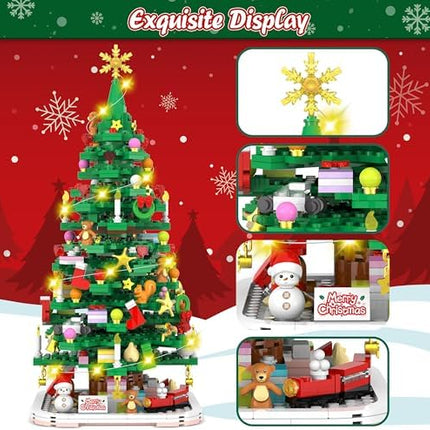 Christmas Tree LED Building Advent Calendar 2025 – 24-Day Holiday Gift Set
