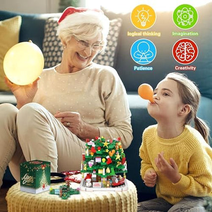 Christmas Tree LED Building Advent Calendar 2025 – 24-Day Holiday Gift Set