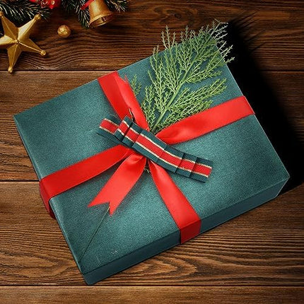 Artificial Cedar Picks by Hananona 40pcs – Green Cypress Stems Holiday Decor