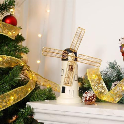 Minetom 100 LED Ribbon String Lights for 6–8ft Christmas Trees – Gold Fairy Lights