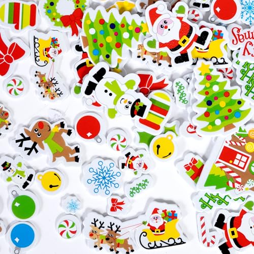 168PCS Christmas Foam Stickers – Self-Adhesive Craft Stickers for Kids