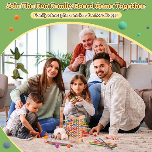 Montessori Wooden Board Game – 42-Color Stick Math & Counting Toy for Kids 3+
