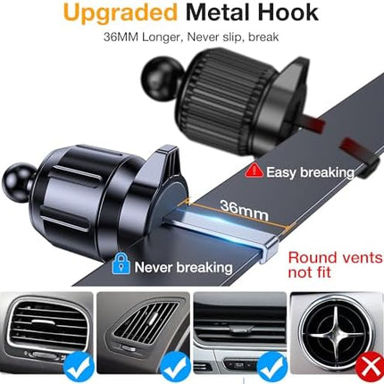 Romuto Universal Car Phone Holder, Super Suction Mount for iPhone 17/16 & Garmin GPS
