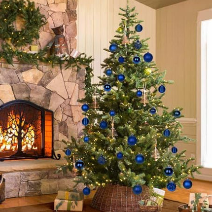 30 PCS Navy Blue Shatterproof Christmas Tree Ball Ornaments – 2" Xmas Decoration Set
