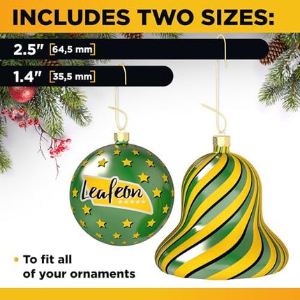 Leafeon Gold Ornament Hooks – 150 Pack Christmas Hangers for Holiday Tree Decor
