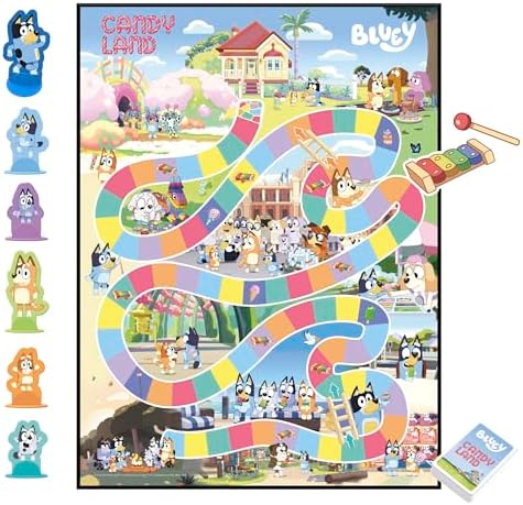 Hasbro Candy Land Bluey Edition – Board Game for Kids 3+, 2-6 Players