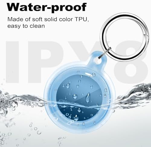 AirTag Case 4 Pack | IPX8 Waterproof Anti-Scratch Keychain Holders for Luggage & Bags