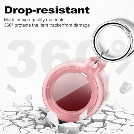 AirTag Case 4 Pack | IPX8 Waterproof Anti-Scratch Keychain Holders for Luggage & Bags