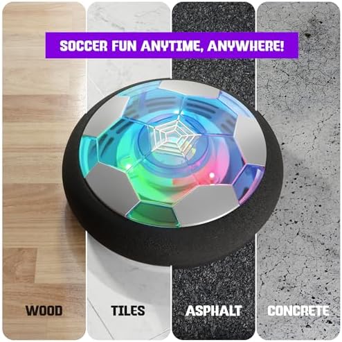 Ninja Blast Hover Soccer Ball – Light-Up Indoor Toy for Kids 3+