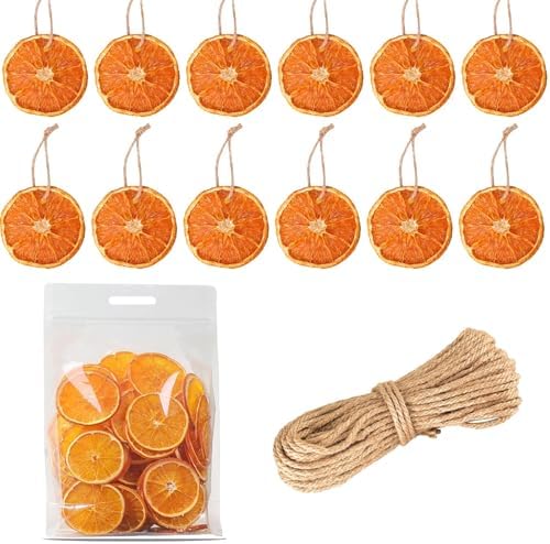 Dried Orange Slices 30 Pcs – Xmas Tree Decoration & Wreath Making Craft Set