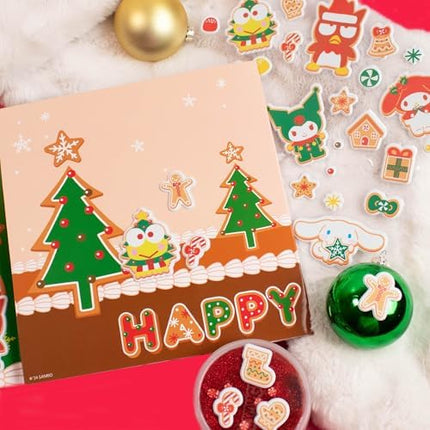 Hello Kitty Holiday Sticker Book – 30+ Puffy Reusable Stickers & Play Scenes