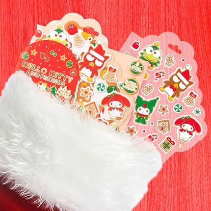 Hello Kitty Holiday Sticker Book – 30+ Puffy Reusable Stickers & Play Scenes