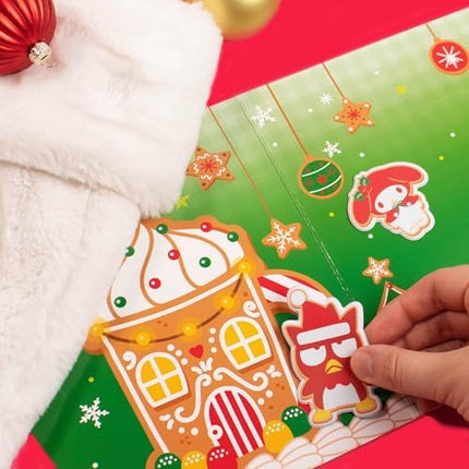 Hello Kitty Holiday Sticker Book – 30+ Puffy Reusable Stickers & Play Scenes