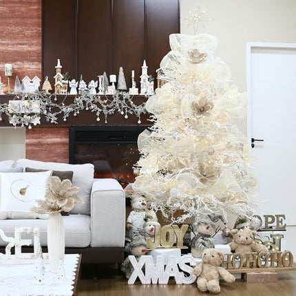 Clear Shatterproof Christmas Ornaments – 32pcs Transparent Hanging Baubles