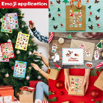 Merry Christmas Stickers 399PCS – Winter Holiday Crafts & Party Favors