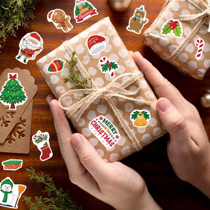 Merry Christmas Stickers 399PCS – Winter Holiday Crafts & Party Favors