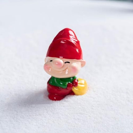 Mini Elf Resin Figurines – Cute Christmas Decorations for Fairy Gardens & DIY Scenes