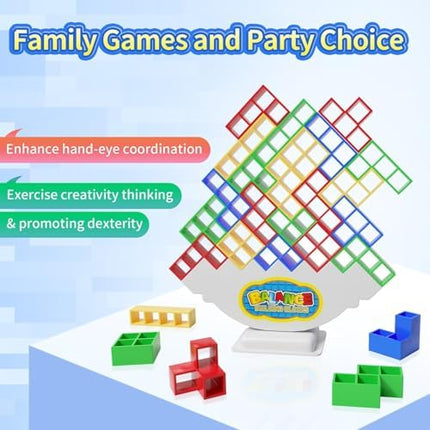 48-Piece Balance Stacking Blocks Game – Fun Family & Travel Toy for Kids
