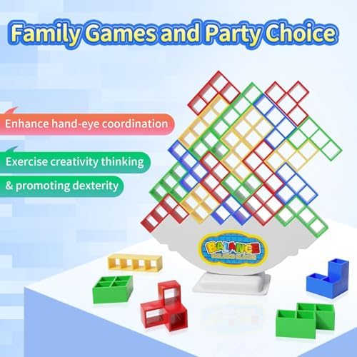 48-Piece Balance Stacking Blocks Game – Fun Family & Travel Toy for Kids