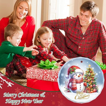 Crystal Glass Snowman Ornament – Christmas Tree Hanging Decoration 2025