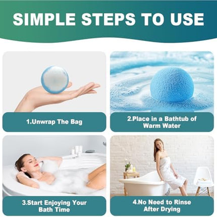 Luxury Bath Bomb Gift Set – Natural Aromatherapy Stocking Stuffer 12-Pack