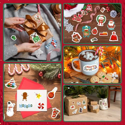 Kids’ Christmas Stickers 432PCS – Self-Adhesive Labels for Gifts & Party Favors