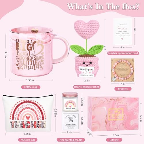 7-Piece Teacher Appreciation Gift Set for Women – Christmas, Graduation, Birthday & More