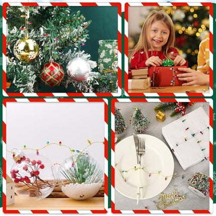 Dollhouse Light String 32.8ft – Mini Christmas LED Garland for Crafts & Displays