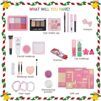 Makeup Advent Calendar 2025 with 24 Xmas Beauty Treats for Girls & Teens