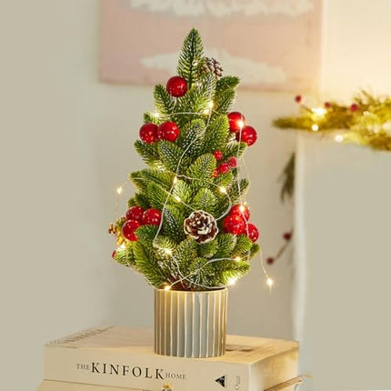Mini Tabletop Christmas Tree – Small Artificial Holiday Home & Office Décor