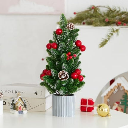 Mini Tabletop Christmas Tree – Small Artificial Holiday Home & Office Décor