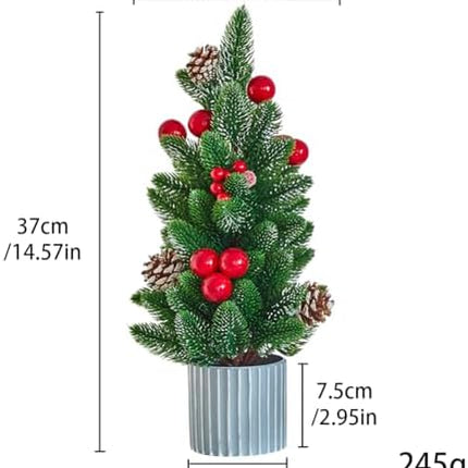 Mini Tabletop Christmas Tree – Small Artificial Holiday Home & Office Décor
