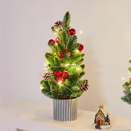 Mini Tabletop Christmas Tree – Small Artificial Holiday Home & Office Décor