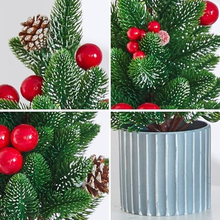 Mini Tabletop Christmas Tree – Small Artificial Holiday Home & Office Décor