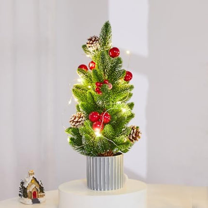 Mini Tabletop Christmas Tree – Small Artificial Holiday Home & Office Décor