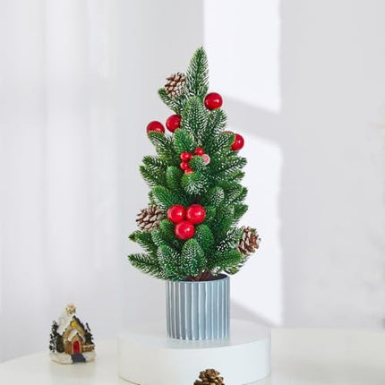 Mini Tabletop Christmas Tree – Small Artificial Holiday Home & Office Décor