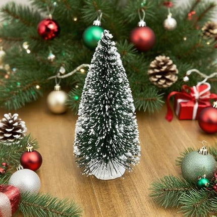 Artificial Mini Christmas Trees – 12pcs Festive Tabletop Decor for Christmas Parties
