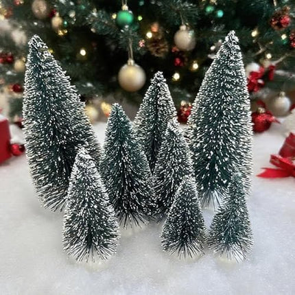 Artificial Mini Christmas Trees – 12pcs Festive Tabletop Decor for Christmas Parties