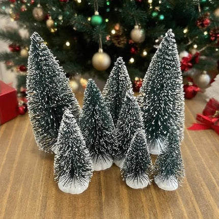 Artificial Mini Christmas Trees – 12pcs Festive Tabletop Decor for Christmas Parties